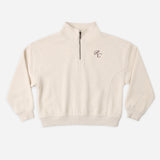 Rylee + Cru Half Zip Sweatshirt Shell Heathered