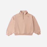 Rylee + Cru Half  Zip Sweatshirt Melon