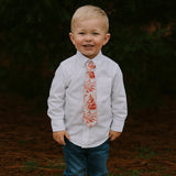 BeGirl Clothing Boys Classic Tie - Red Toille