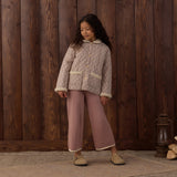 Rylee + Cru Pointelle Knit Pant Rosewood