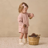 Quincy Mae Bow with Clip Set of 3 - Cloud, Blue Gingham, Dusty Rose