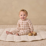 Quincy Mae Woven Jumpsuit Rustic Plaid