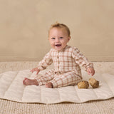 Quincy Mae Woven Jumpsuit Rustic Plaid