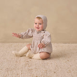 Quincy Mae Eden Romper Blue Gingham
