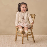 Quincy Mae V Smocked Dress Rustic Plaid