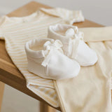 Quincy Mae Soft Baby Booties Ivory