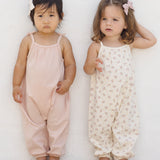 Quincy Mae Smocked Jumpsuit Flower Field