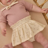 Quincy Mae Skirted Bloomer Mauve Ditsy