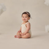 Quincy Mae Tatum Romper Ivory