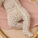 Quincy Mae Bamboo Zip Footie Wildflower