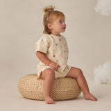 Quincy Mae Waffle Tee & Short Set Confetti Hearts
