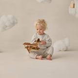 Quincy Mae Waffle Sweater Set Sky Stripe