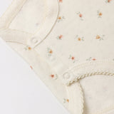 Quincy Mae Pointelle Skirted Bodysuit Petit Fleur