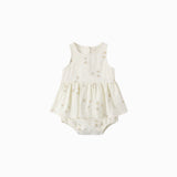 Quincy Mae Skirted Tank Romper Birds