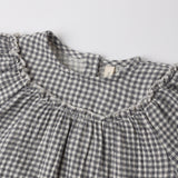 Quincy Mae Mia Top + Bloomer Set Midnight Gingham