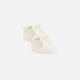 Quincy Mae Soft Baby Booties Ivory