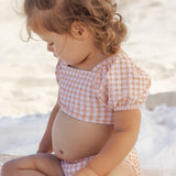 Quincy Mae Zippy Two Piece Melon Check