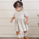 Quincy Mae Bamboo Floral Babydoll Dress Blue Floral