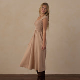 Rylee + Cru Teen Jess Dress Fawn Gingham