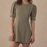 Rylee + Cru Women's Levi Mini Dress Dark Sage