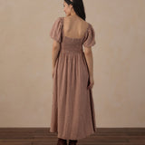Rylee + Cru Women's Keyara Dress Brick Check