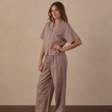 Rylee + Cru Women's Woven Pajama Set Holiday Gingham