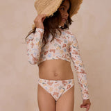 Rylee + Cru Crop Rashguard Set Nautical