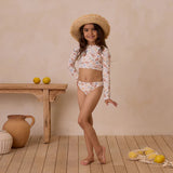 Rylee + Cru Crop Rashguard Set Nautical