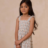 Rylee + Cru Taylor Dress Garden Grid