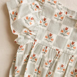 Rylee + Cru Kalea Romper Garden Grid
