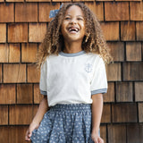 Rylee + Cru Ringer Tee Anchor Bow