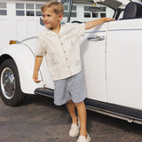 Rylee + Cru Perry Short Marine Gingham