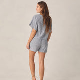 Rylee + Cru Womens Juniper Set Marine Gingham