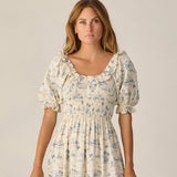 Rylee + Cru Women's Lexi Dress Ocean Toile