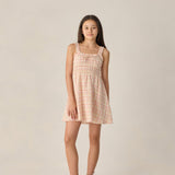 Rylee + Cru Jane Mini Dress Summer Plaid Teen