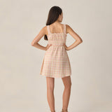 Rylee + Cru Jane Mini Dress Summer Plaid Teen