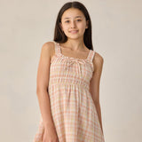 Rylee + Cru Jane Mini Dress Summer Plaid Teen