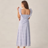 Rylee + Cru Bianca Dress Periwinkle Womens