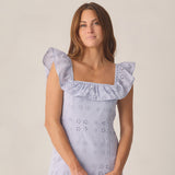 Rylee + Cru Bianca Dress Periwinkle Womens