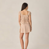 Rylee + Cru Teen Rylan Top Cherry Check