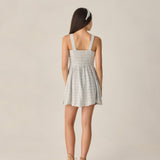 Rylee + Cru Teen Primrose Mini Dress Light Blue Plaid