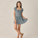 Rylee + Cru Teen Alex Dress Navy Floral