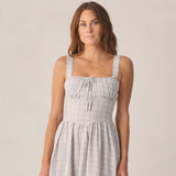 Rylee + Cru Womens Primrose Maxi Dress Light Blue Plaid