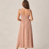 Rylee + Cru Womens Primrose Maxi Dress Poppy Gingham