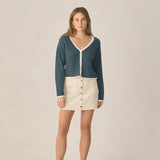 Rylee + Cru Womens Ella Cardigan Navy