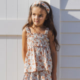Rylee + Cru Smocked Tank Americana Floral