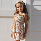 Rylee + Cru Smocked Tank Americana Floral