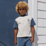 Rylee + Cru Contrast Short Sleeve Tee Nautical Flag