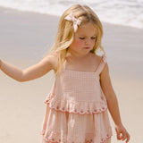 Rylee + Cru Bows Set of 2 Petal Gingham