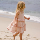 Rylee + Cru Ruffled Swing Dress Petal Gingham